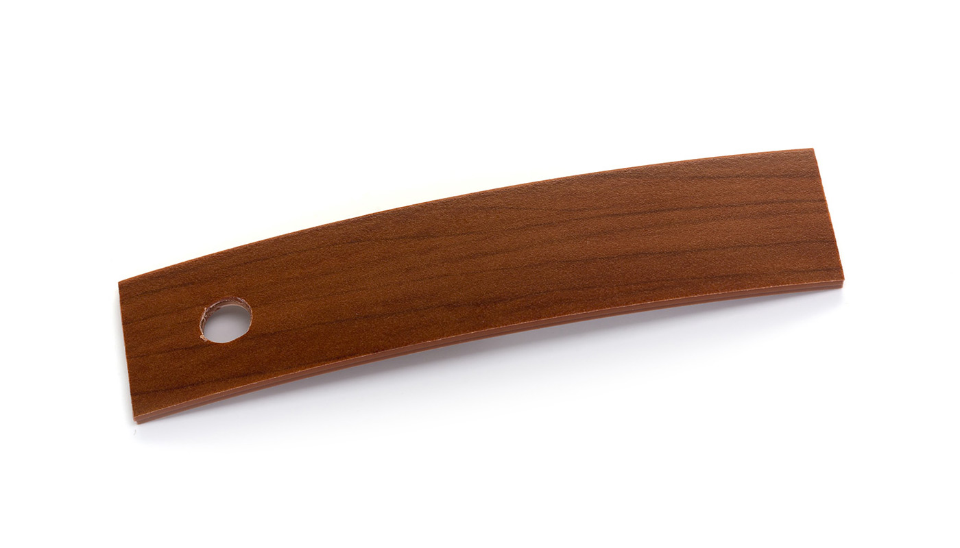 Bordo Plastica  ABS Acero Marrone DECORO LEGNO
