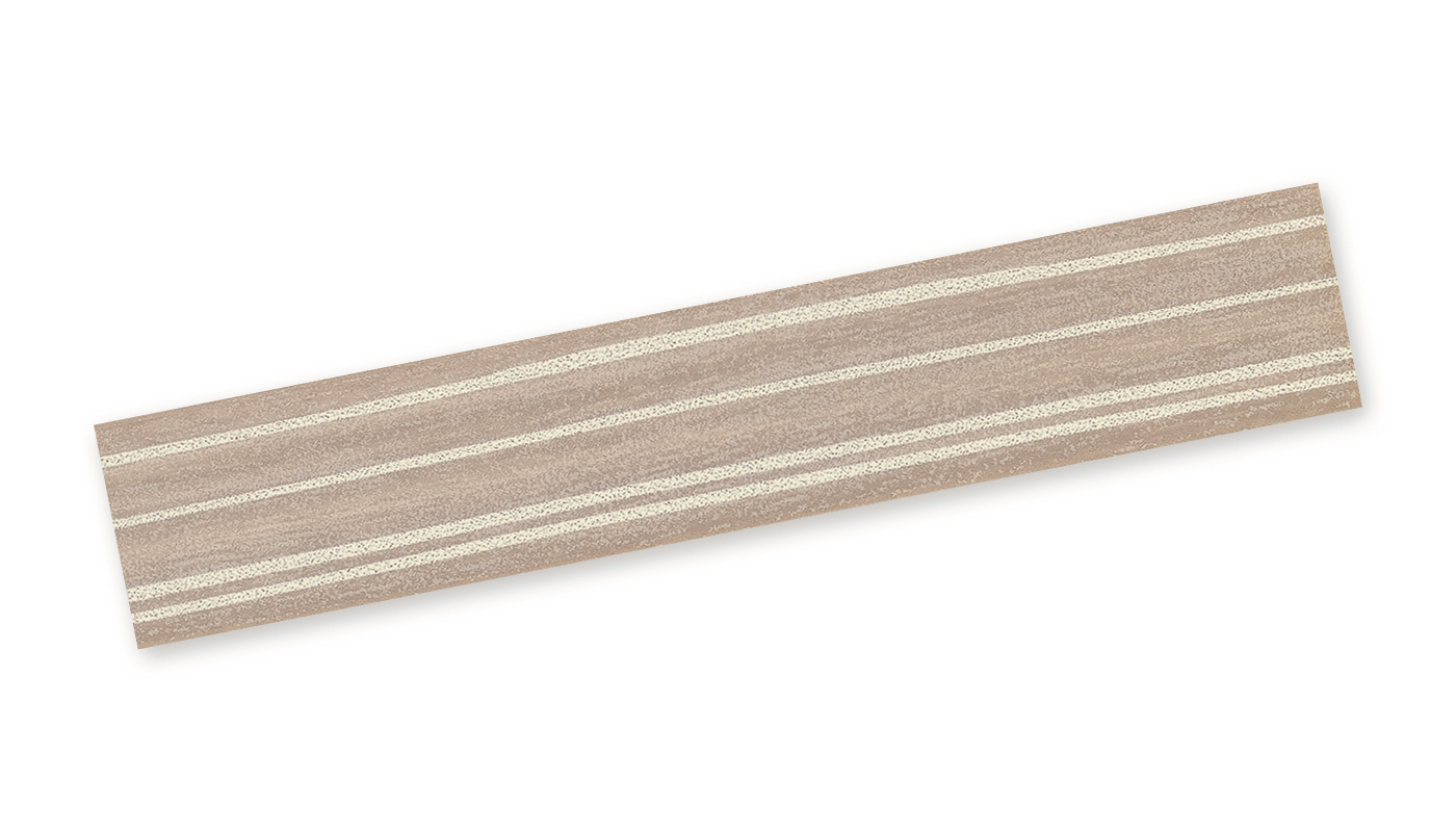 Bordo Plastica  ABS Zebrano Nuovo DECORO LEGNO