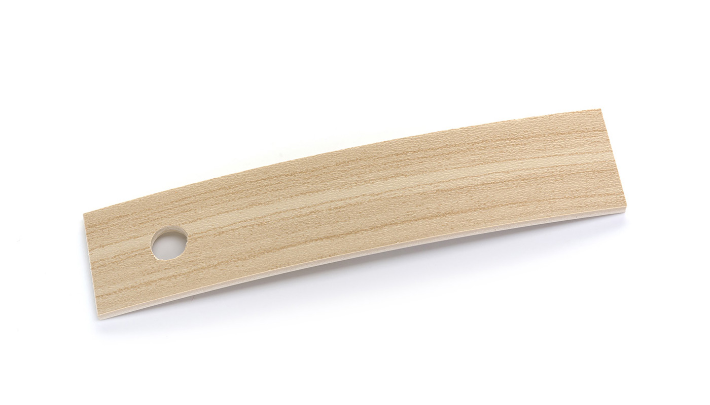 Bordo Plastica  ABS Acero DECORO LEGNO