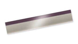 Bordo plastica PMMA Alluminio/Melanzana Lucido HIGH-GLOSS