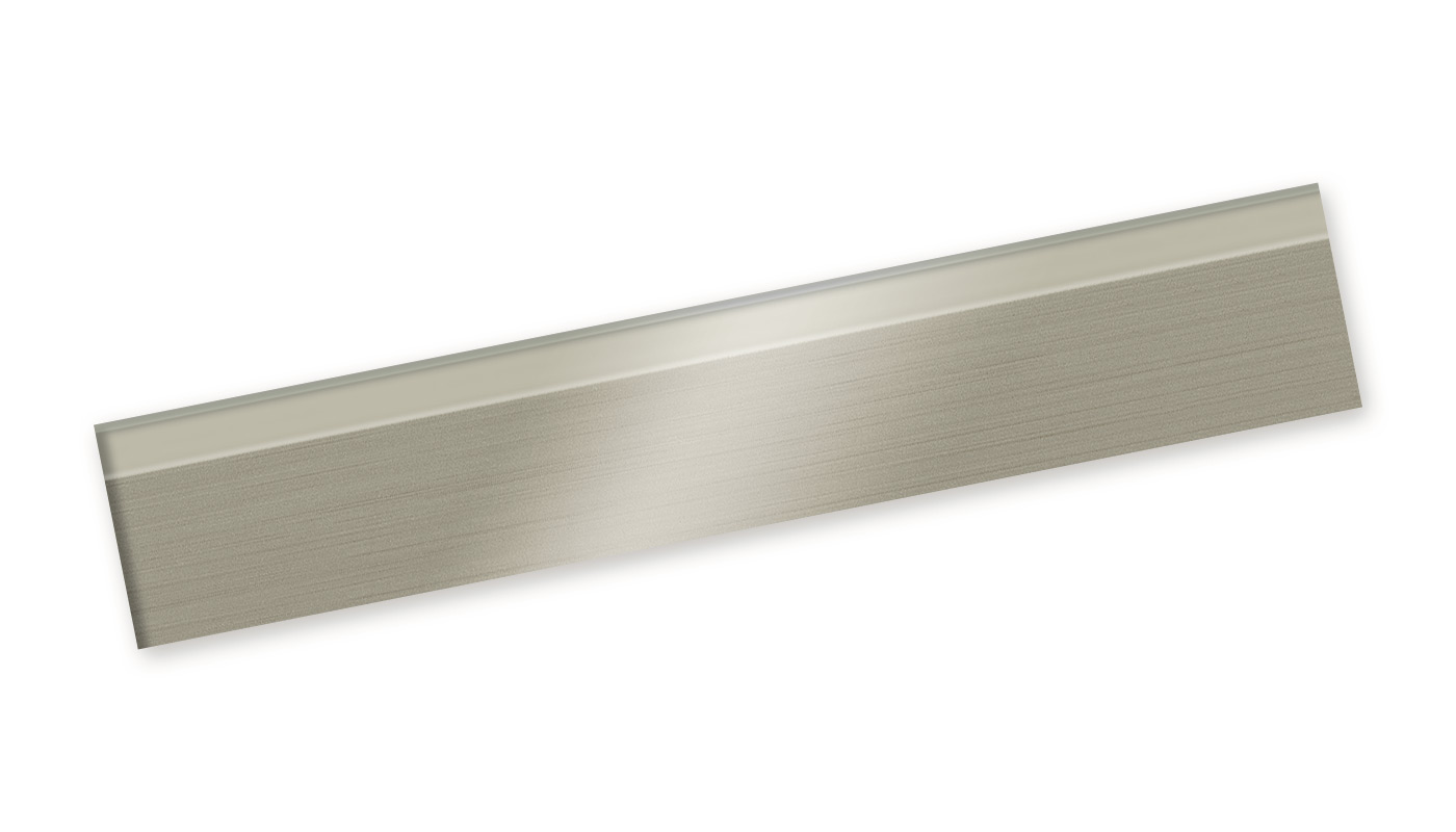Bordo plastica PMMA Alluminio/Grigio Lucido HIGH-GLOSS