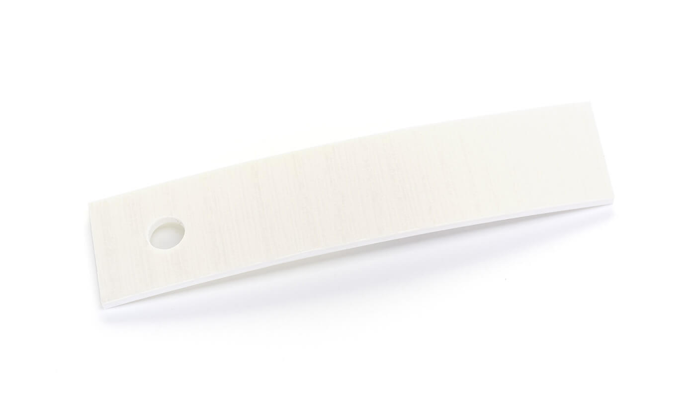 Bordo Plastica  ABS Bianco Segato TINTA UNITA
