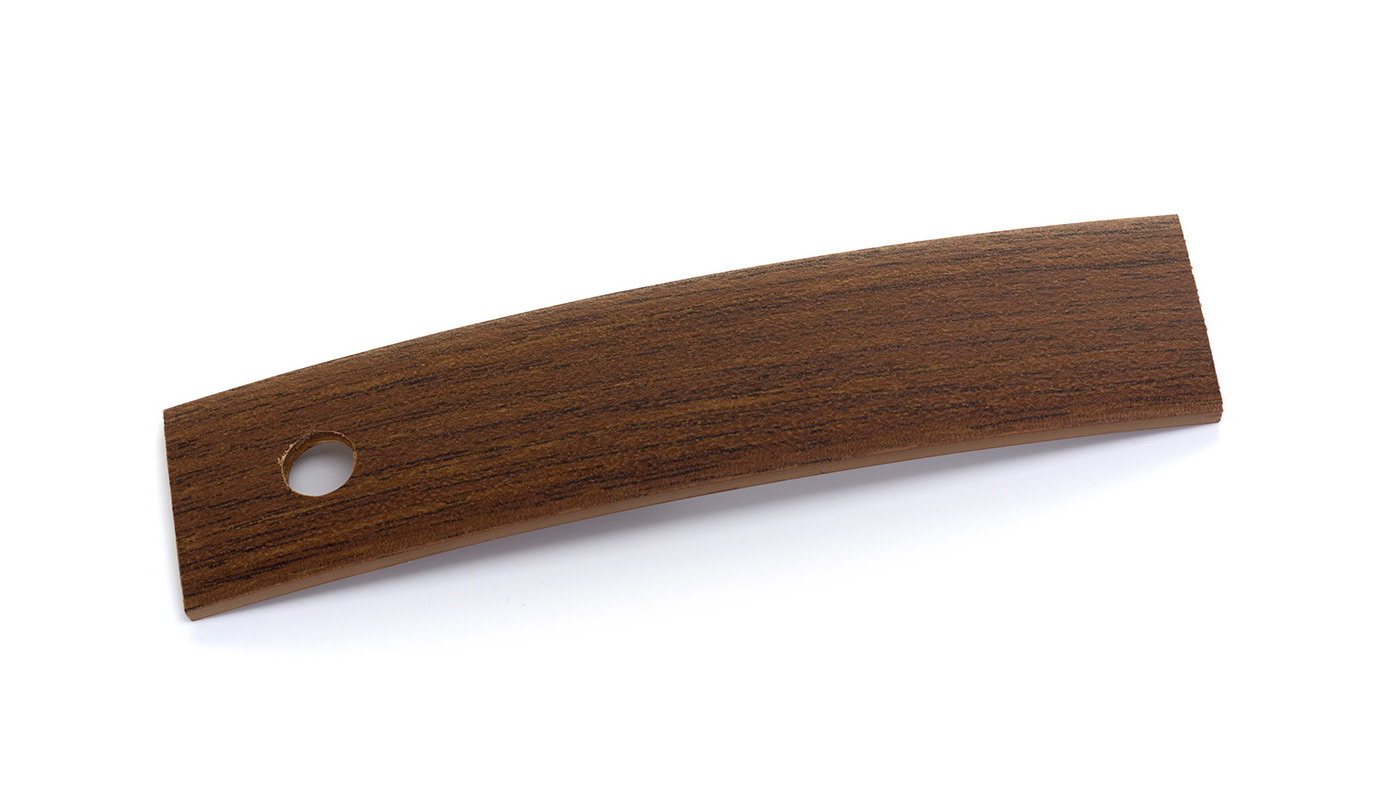 Bordo Plastica  ABS Mogano Sapeli DECORO LEGNO