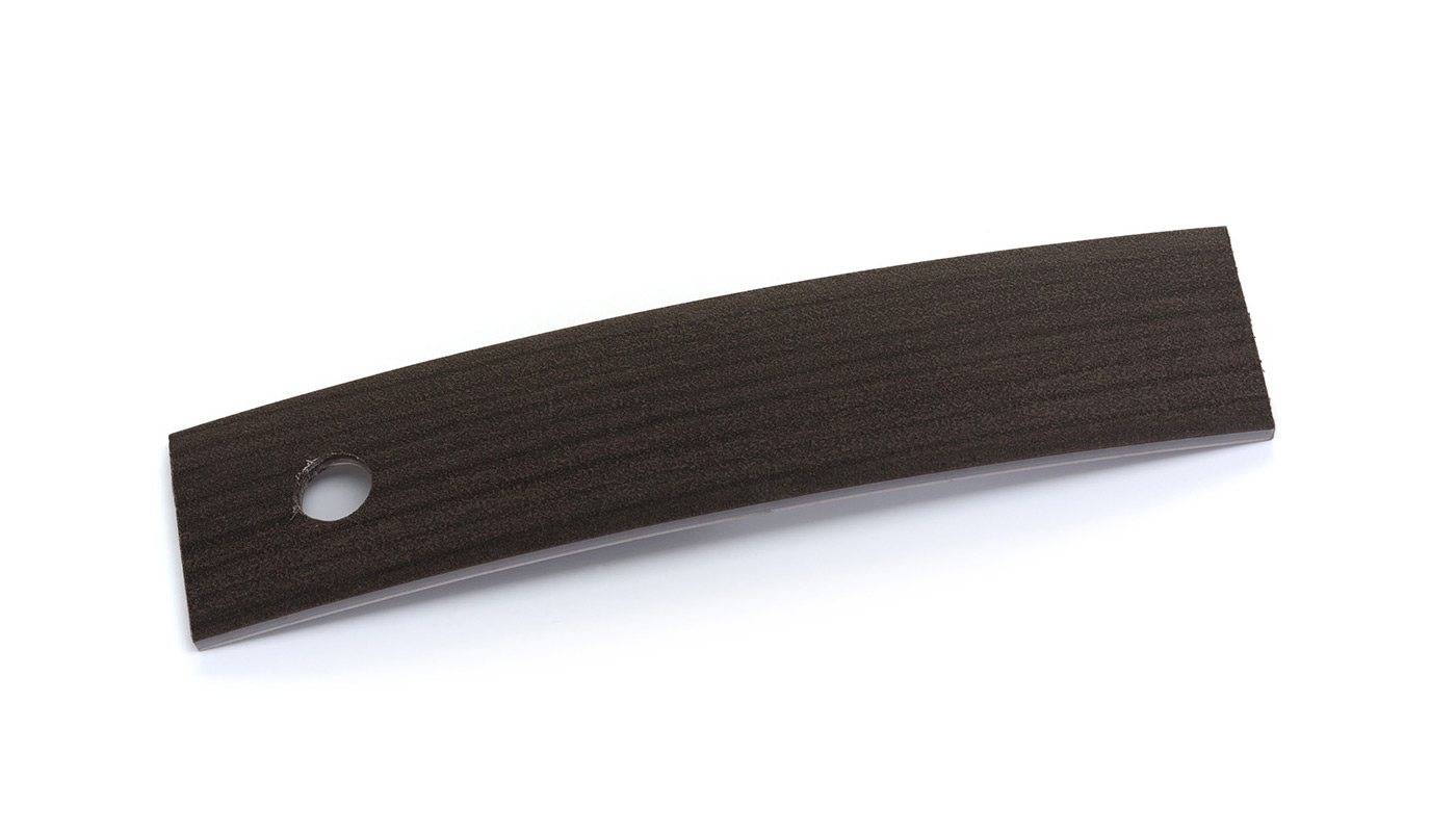 Bordo Plastica  ABS Acero Marrone DECORO LEGNO