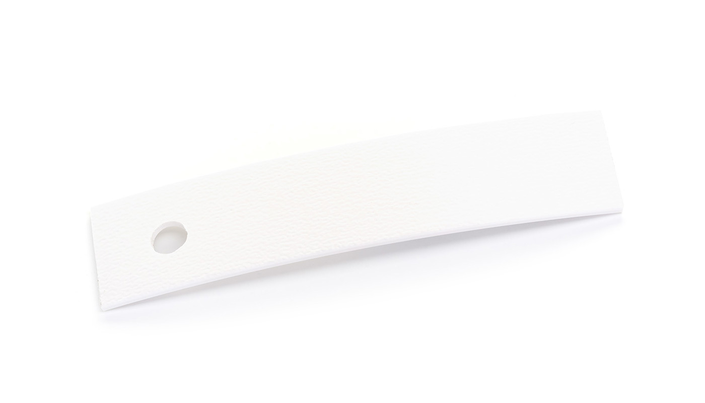 Bordo Plastica  ABS Bianco Cristallo TINTA UNITA