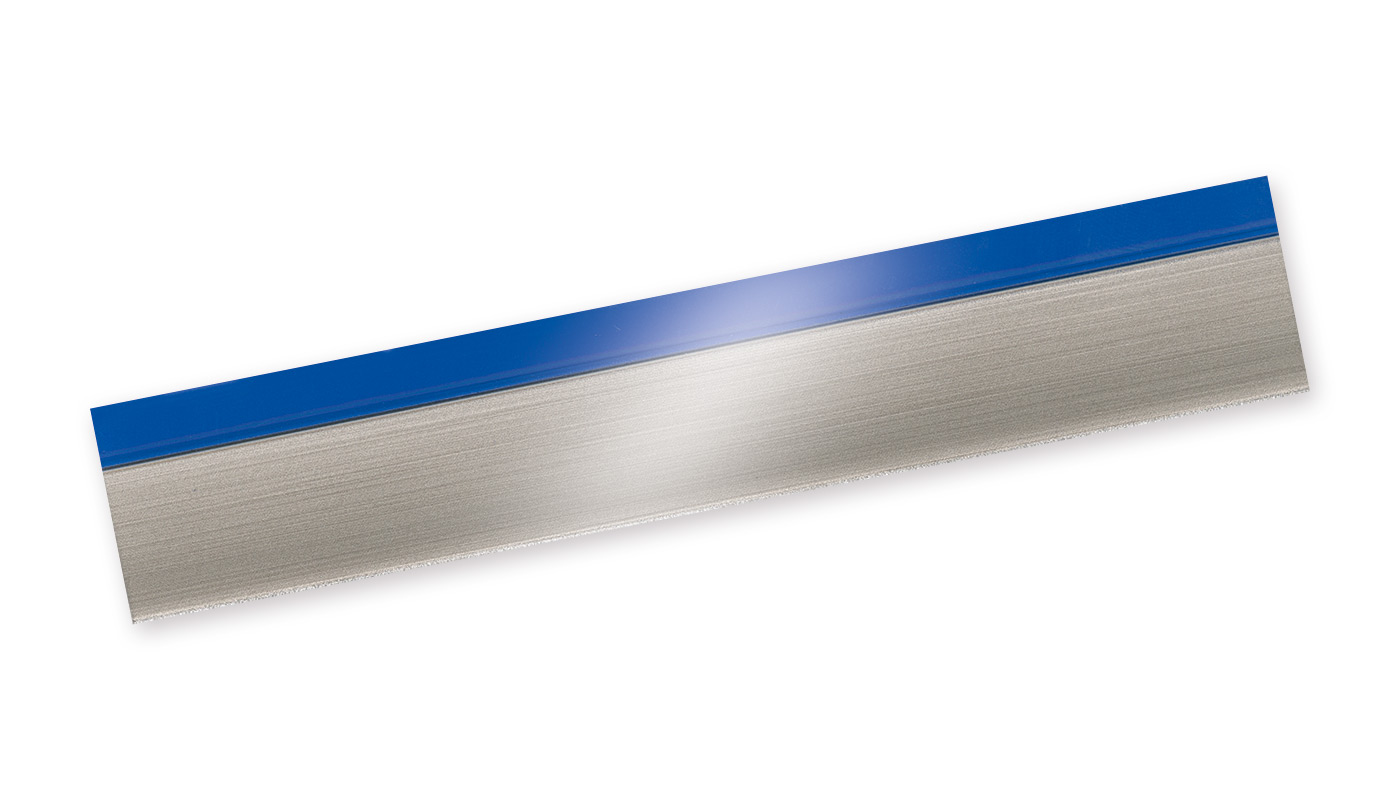 Bordo plastica PMMA Alluminio/Blu Lucido HIGH-GLOSS