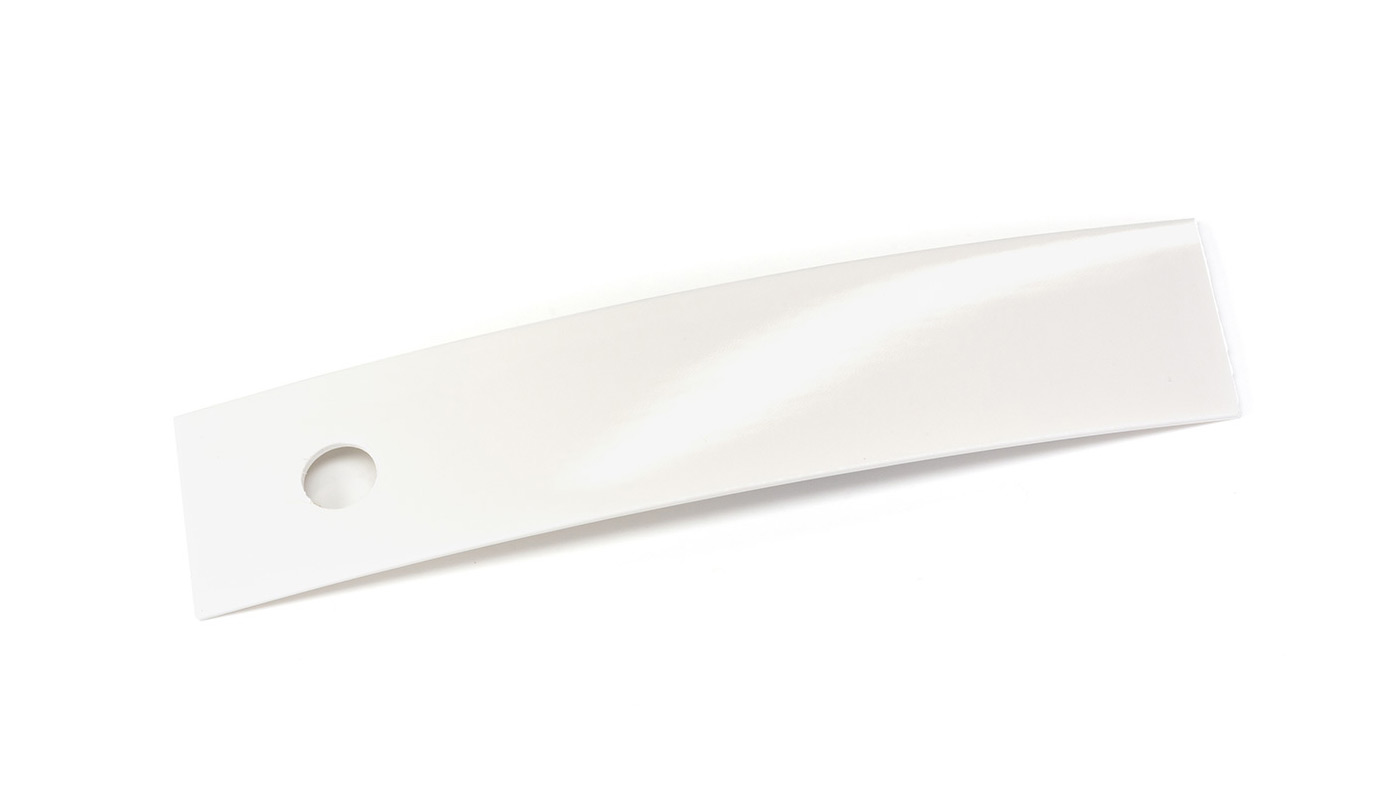 Bordo plastica ABS Bianco Diamante Lucido HIGH-GLOSS