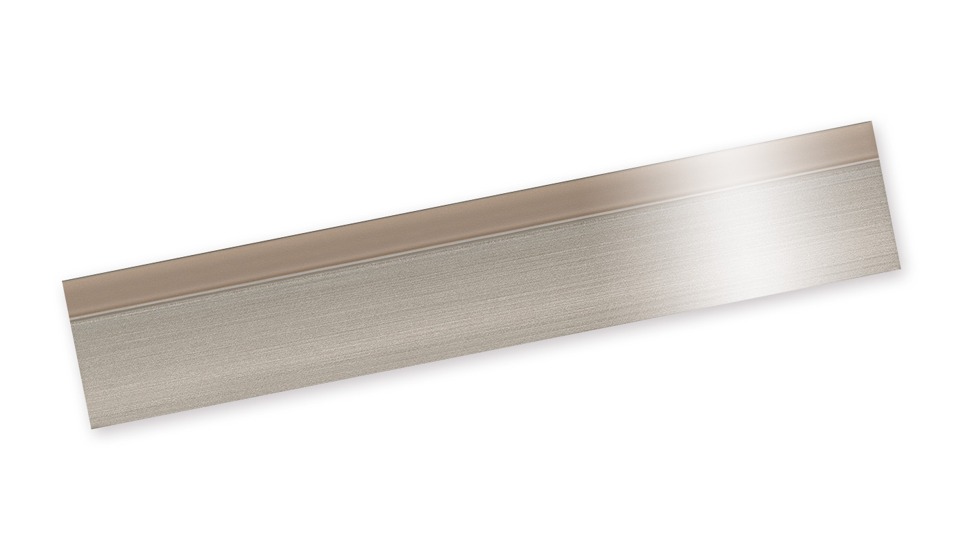 Bordo plastica PMMA Alluminio/Cappuccino Lucido HIGH-GLOSS