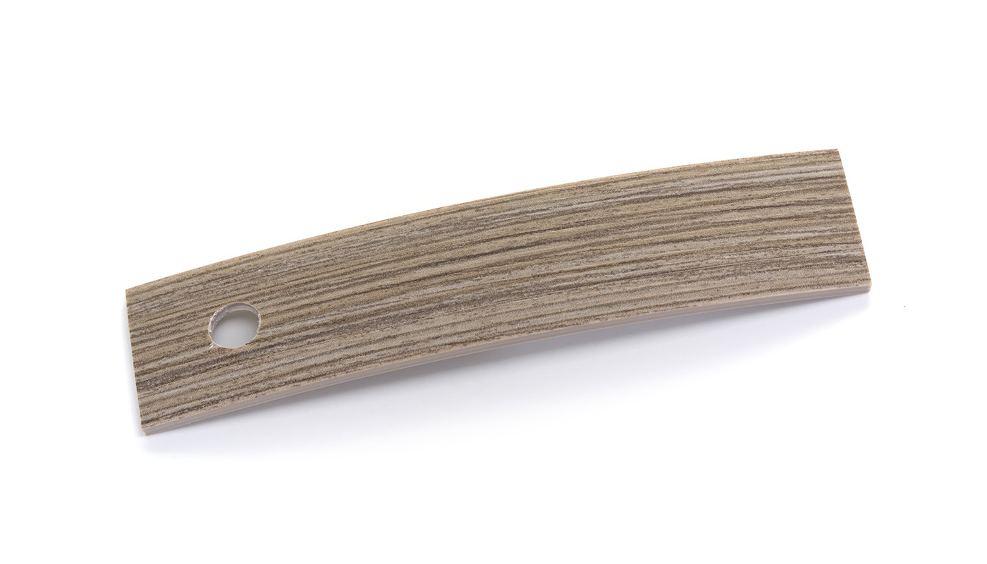 Bordo Plastica  ABS Rovere Grigio DECORO LEGNO