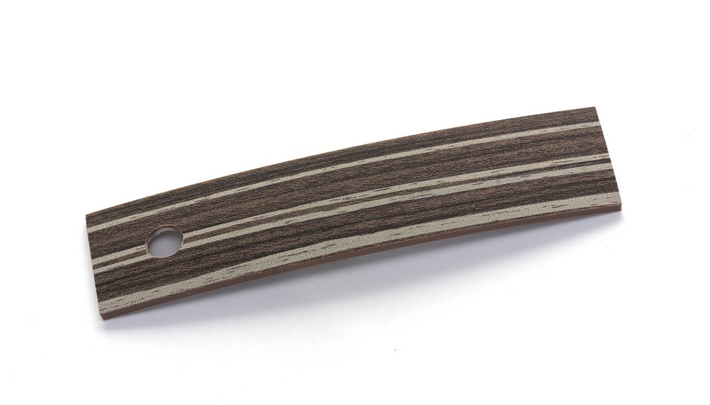 Bordo Plastica  ABS Zebrano Nuovo Cacao DECORO LEGNO