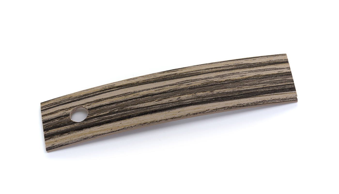 Bordo Plastica  ABS Zebrano DECORO LEGNO