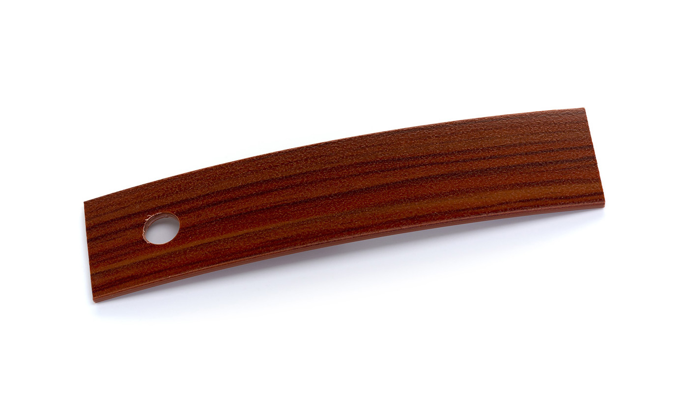Bordo Plastica  ABS Mogano DECORO LEGNO