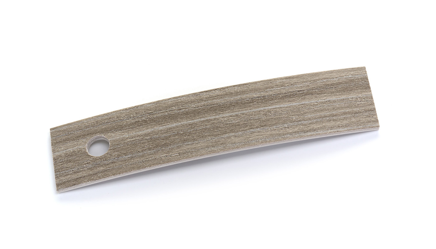 Bordo Plastica  ABS Rovere Grigio DECORO LEGNO