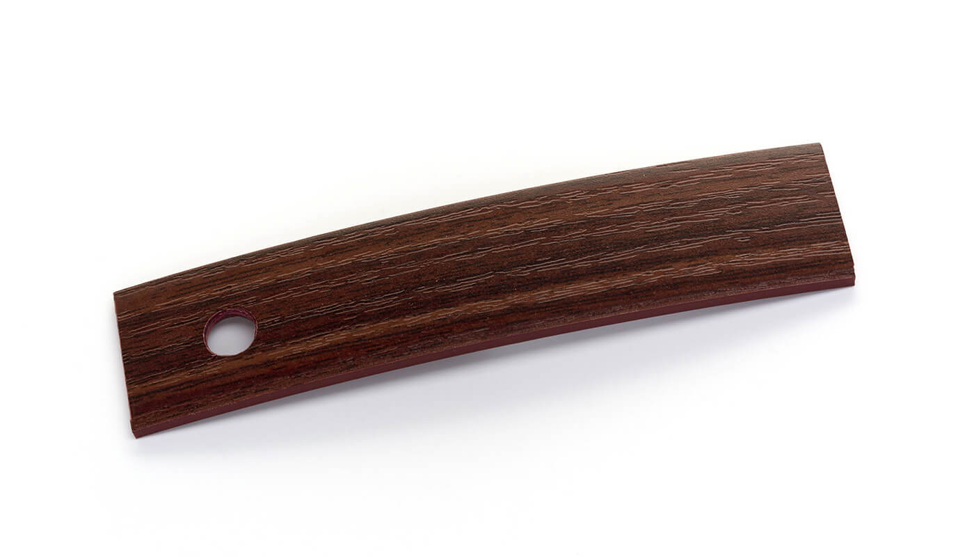 Bordo Plastica  ABS Mogano DECORO LEGNO