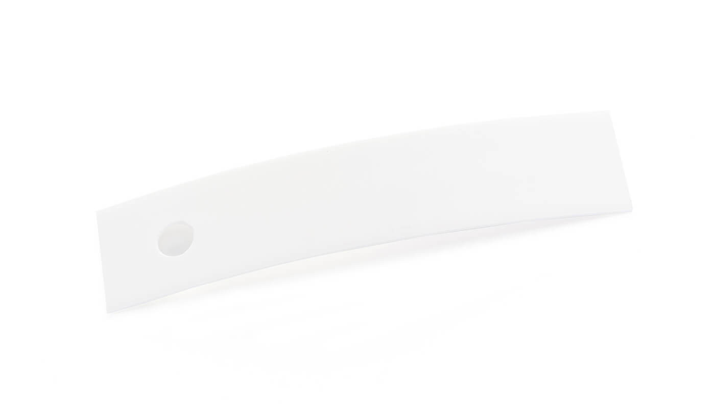 Bordo Plastica  PP Bianco Kos Opaco TINTA UNITA