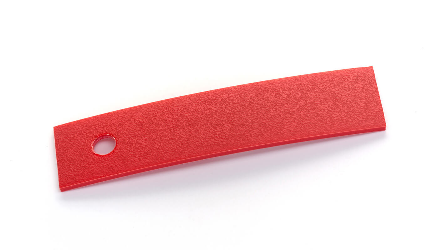Bordo Plastica  ABS Rosso TINTA UNITA