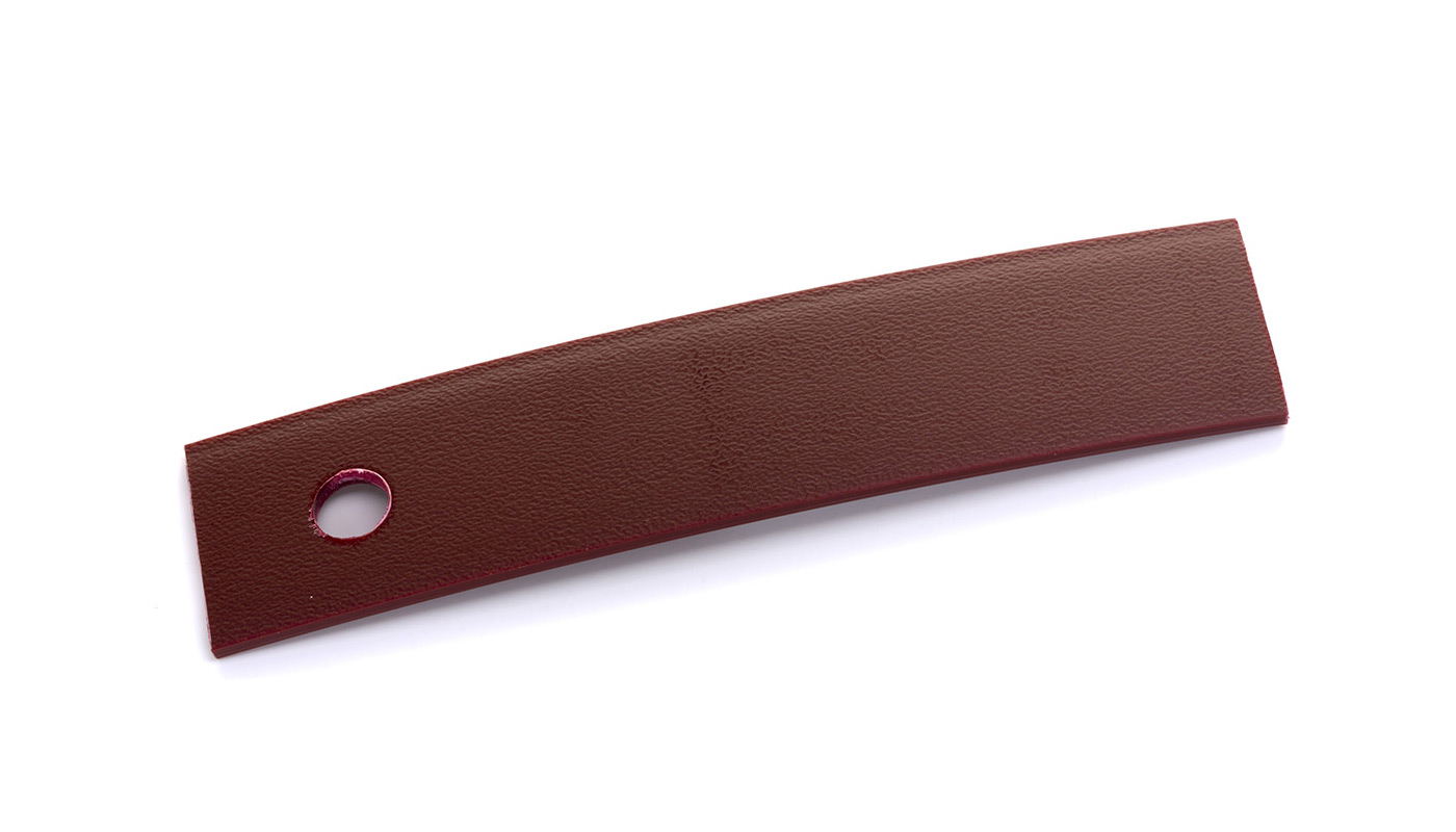 Bordo Plastica  ABS Rosso TINTA UNITA