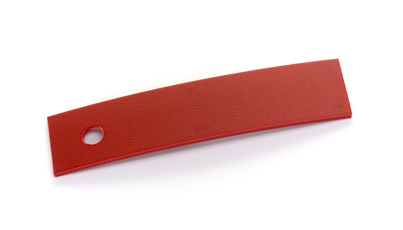 Bordo Plastica  ABS Rosso TINTA UNITA