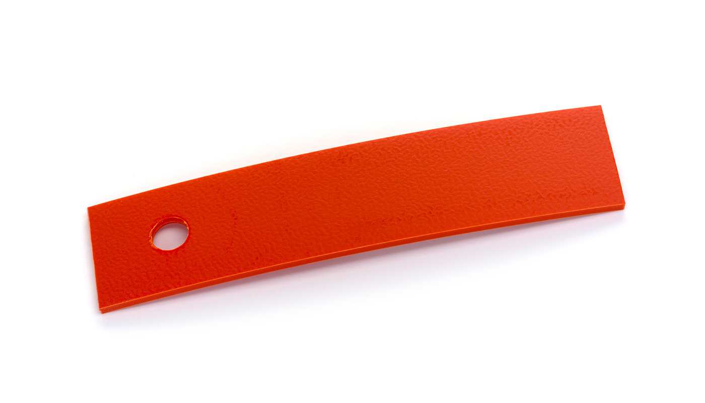 Bordo Plastica  ABS Rosso TINTA UNITA